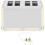 Swan Swan ST19020CN Retro 4-Slice Toaster with Defost/Reheat/Cancel Functions, Cord Storage, 1600W, Stainless Steel in Retro Cream 6