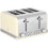 Swan Swan ST19020CN Retro 4-Slice Toaster with Defost/Reheat/Cancel Functions, Cord Storage, 1600W, Stainless Steel in Retro Cream 3