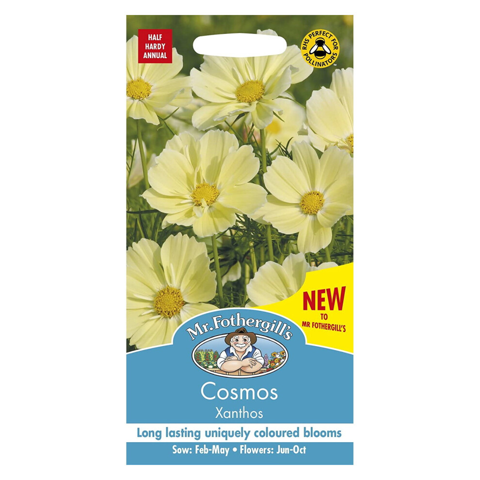 Mr Fothergill's Flower Seeds Cosmos Xanthos Yellow
