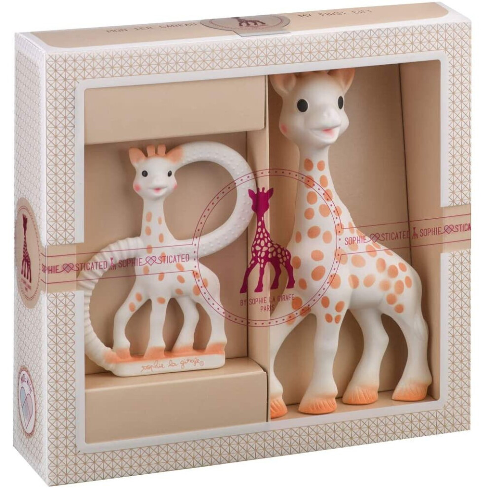 Sophie la girafe Sophiesticated Teether Set - Baby Teething Toy Gift Set