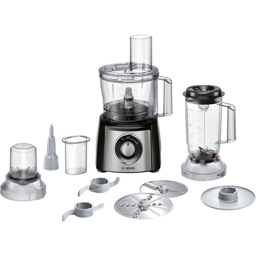 Bosch Bosch Compact MCM3501MGB 2.3 Litre Food Processor With 11 Accessories - Stainless Steel 1