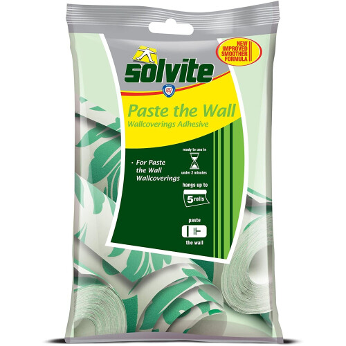 Solvite Paste the Wall 5 Roll Sachet Wallpaper Adhesive Ref 1584707