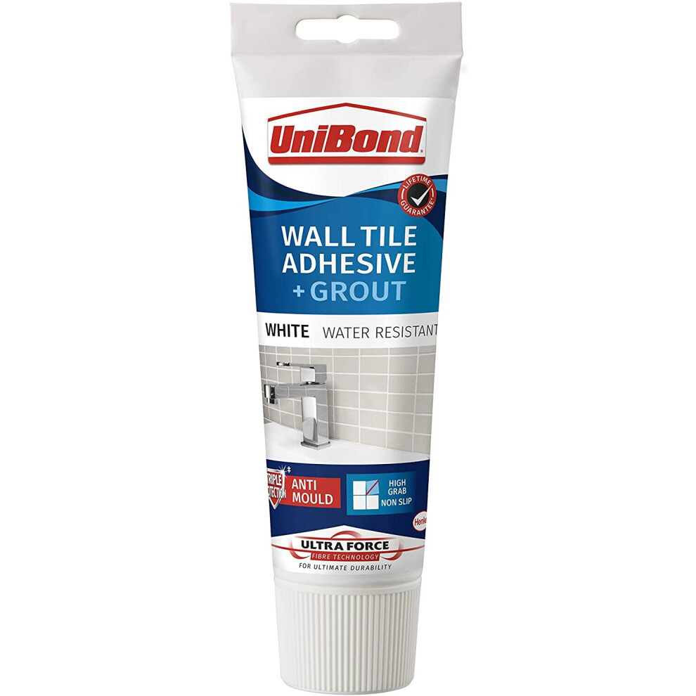 UniBond 2643638 Ultraforce Wall Tile Adhesive and Grout, White
