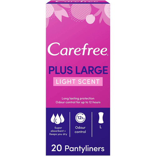 Carefree Plus Large Light Scent Pantyliners 6x 20 pack *IMPORT* 1