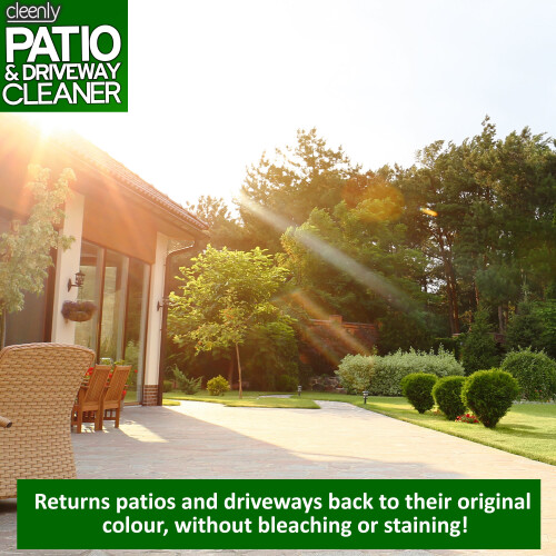 (5L) Cleenly Patio & Driveway Cleaner Moss Algae Killer 2