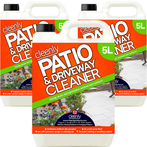(15L) Cleenly Patio & Driveway Cleaner Moss Algae Killer