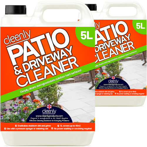 (10L) Cleenly Patio & Driveway Cleaner Moss Algae Killer