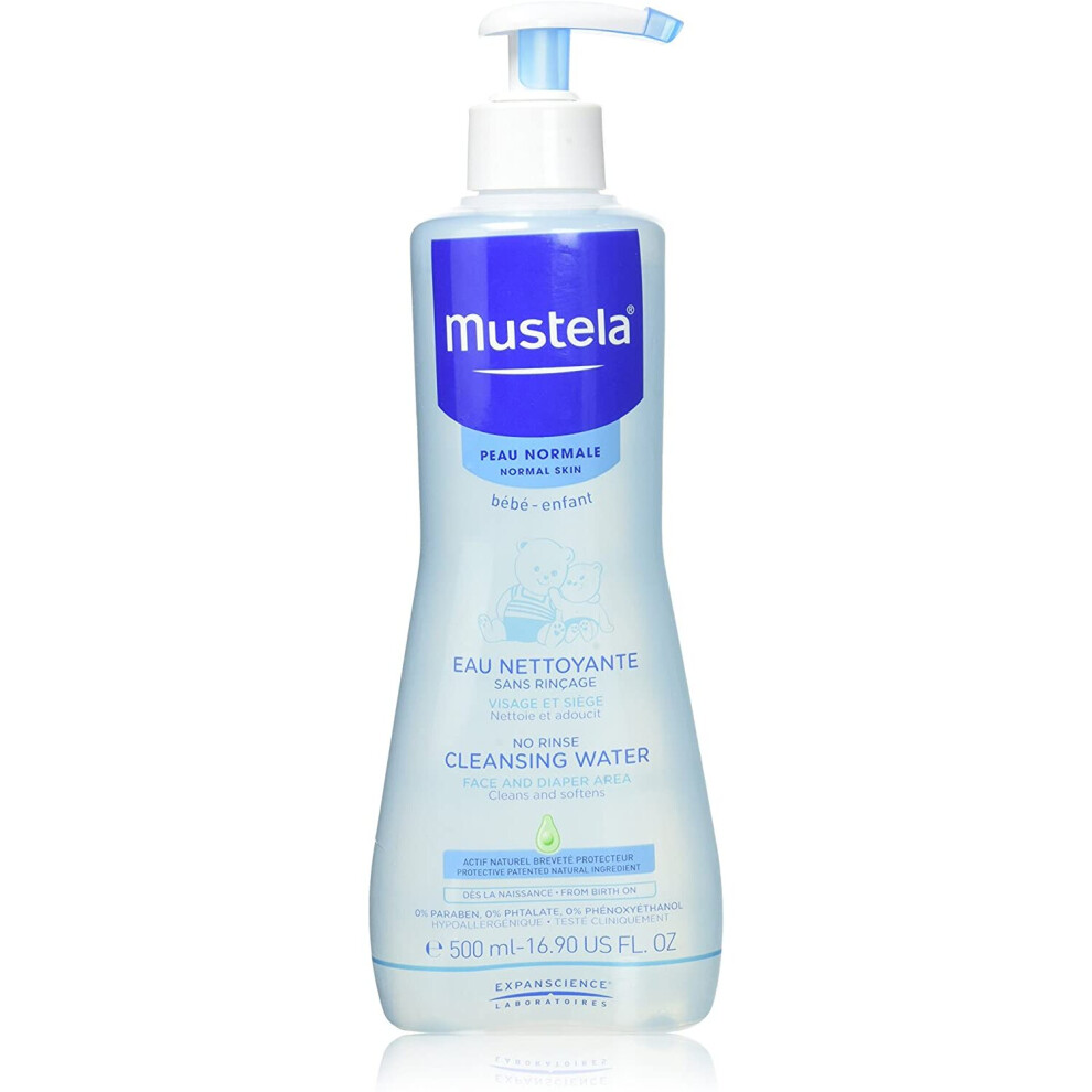 Mustela No-Rinse Cleansing Water 3 x 500ml