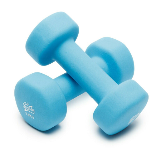 Neoprene Dumbbells 2X2.5 kg Blue, Best