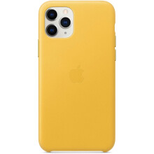 Official Apple Leather Back Cover for iPhone 11 Pro - Meyer Lemon