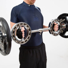 ROTABARBELL 360 Degree Olympic EZ Bar Hammer Curl Barbell Triceps