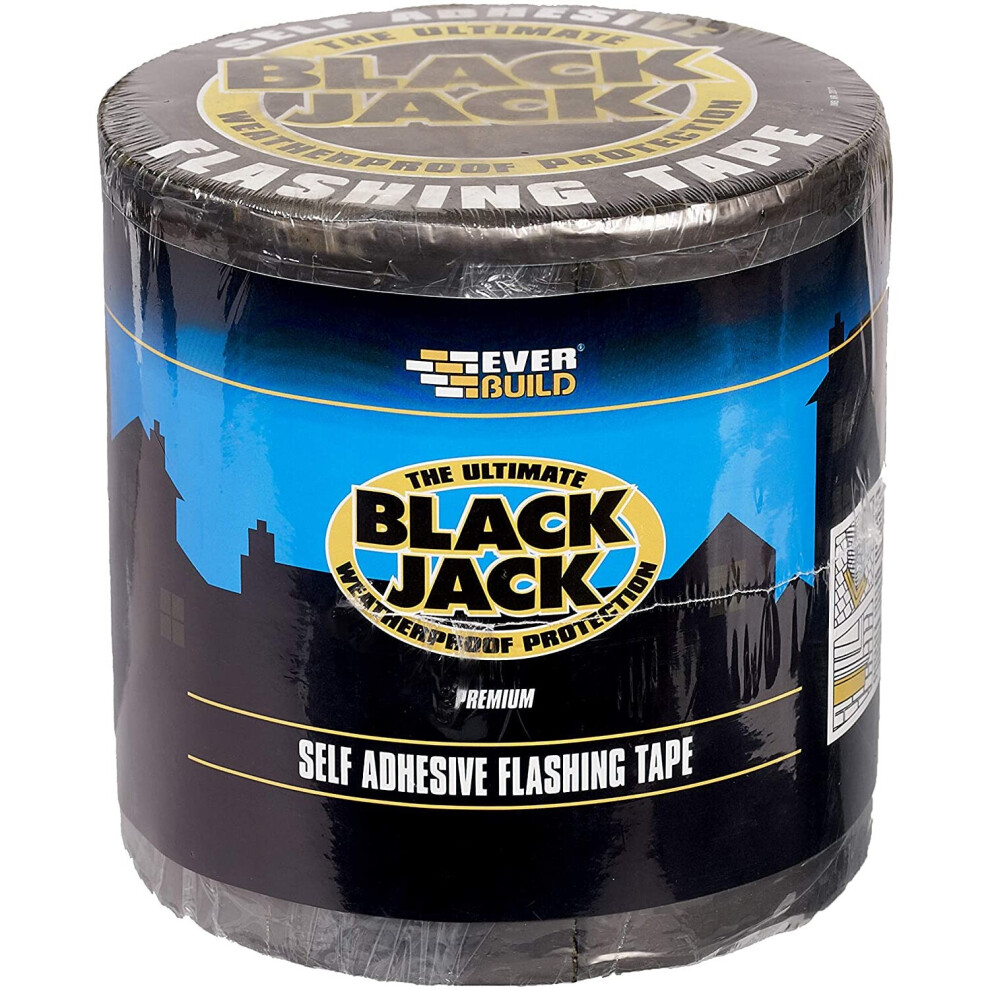 Everbuild Black Jack Flashing Trade Tape, Lead Look, 75 mm x 10 m