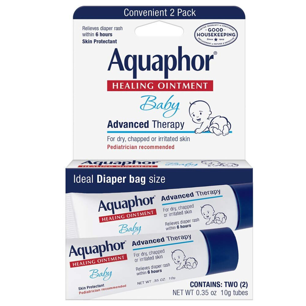 Aquaphor Baby Healing Ointment Advanced Therapy 2 tubes 0.35 oz each