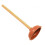 5" Rubber Sink Plunger with Wooden Handle 1