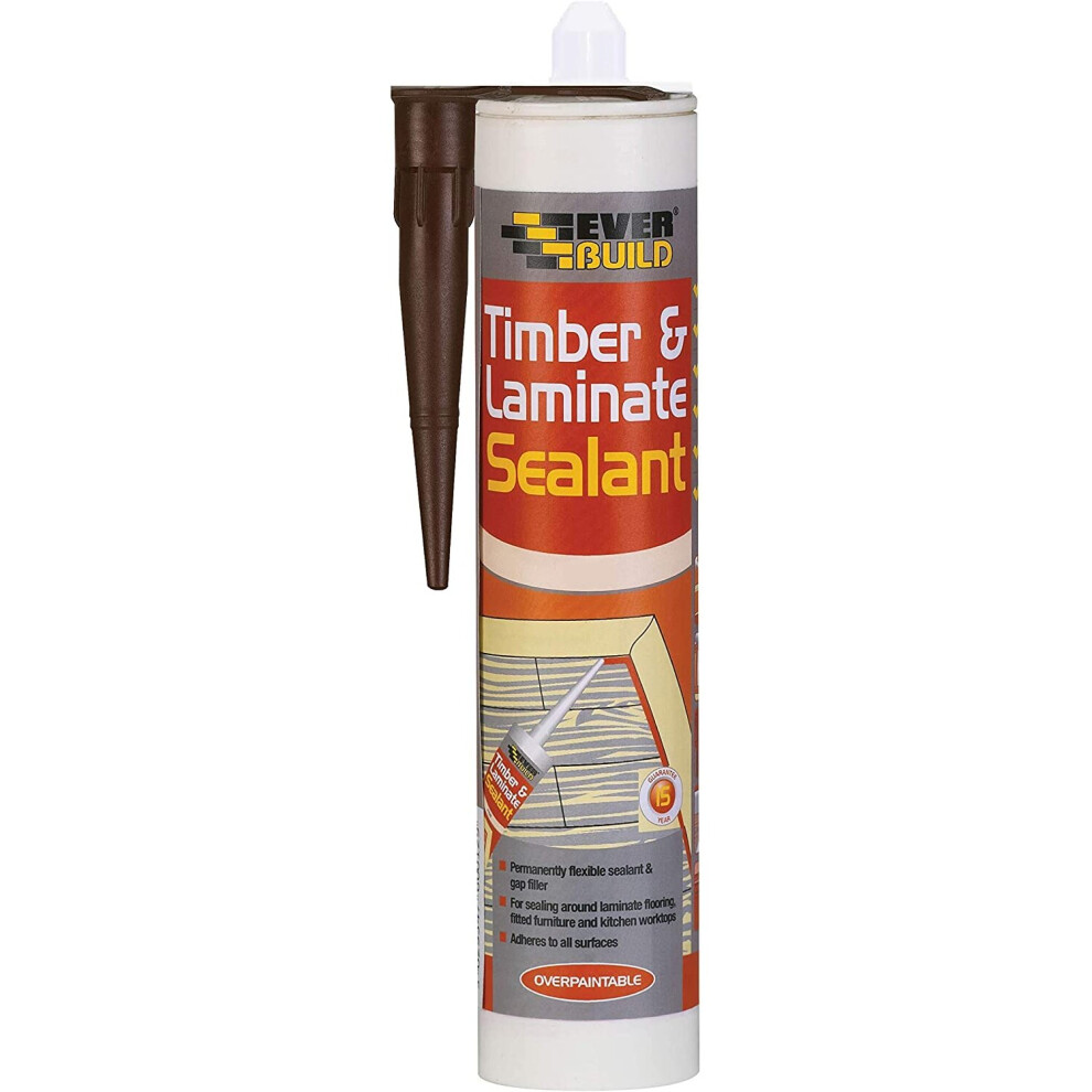 Everbuild Timber and Laminate Sealant, Oak, 290 ml