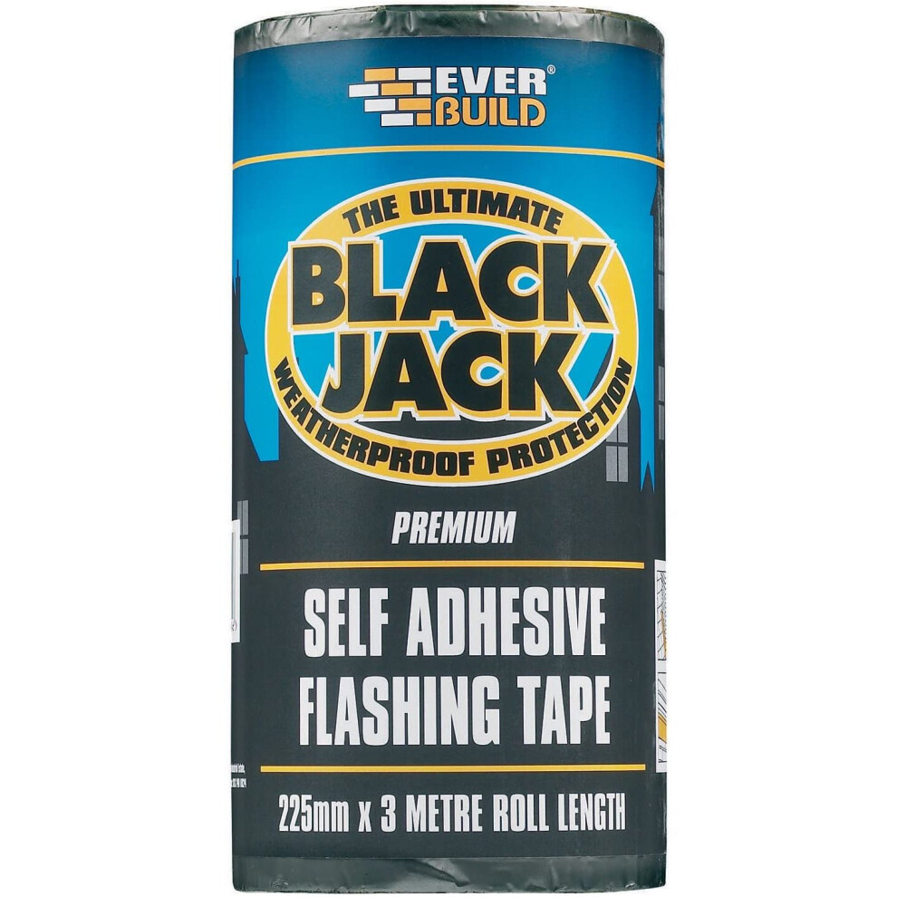 Everbuild Black Jack Flashing Trade Tape, Lead Look, 300 mm x 10 m