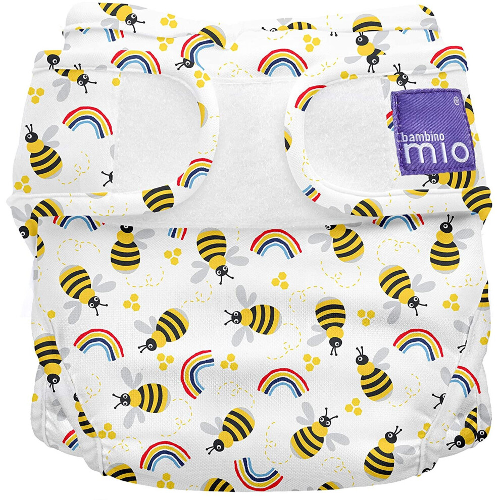 Bambino Mio Mioduo Reusable Nappy Cover, Honeybee Hive, Size 1 (