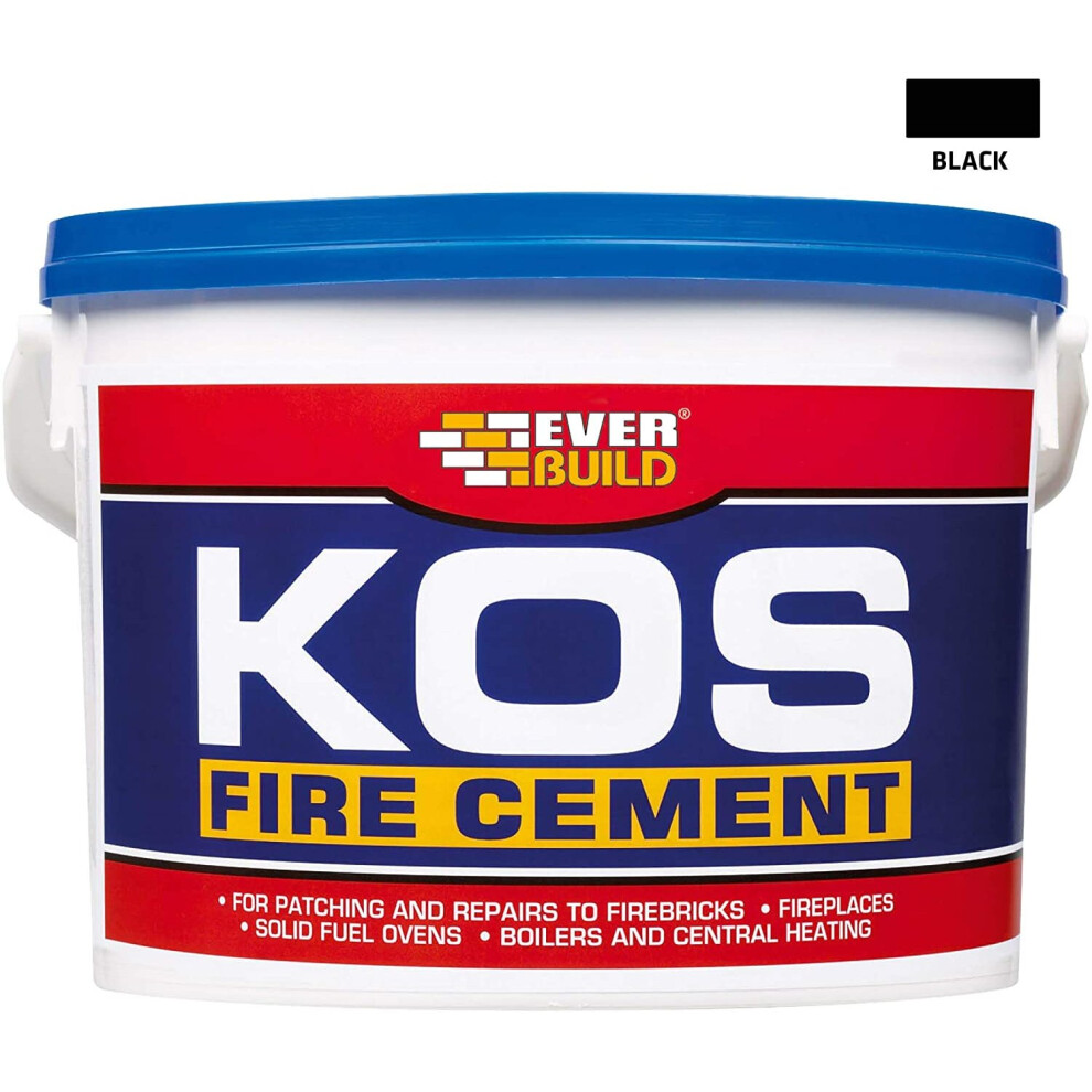Everbuild KOS Fire Cement, Black, 1 kg
