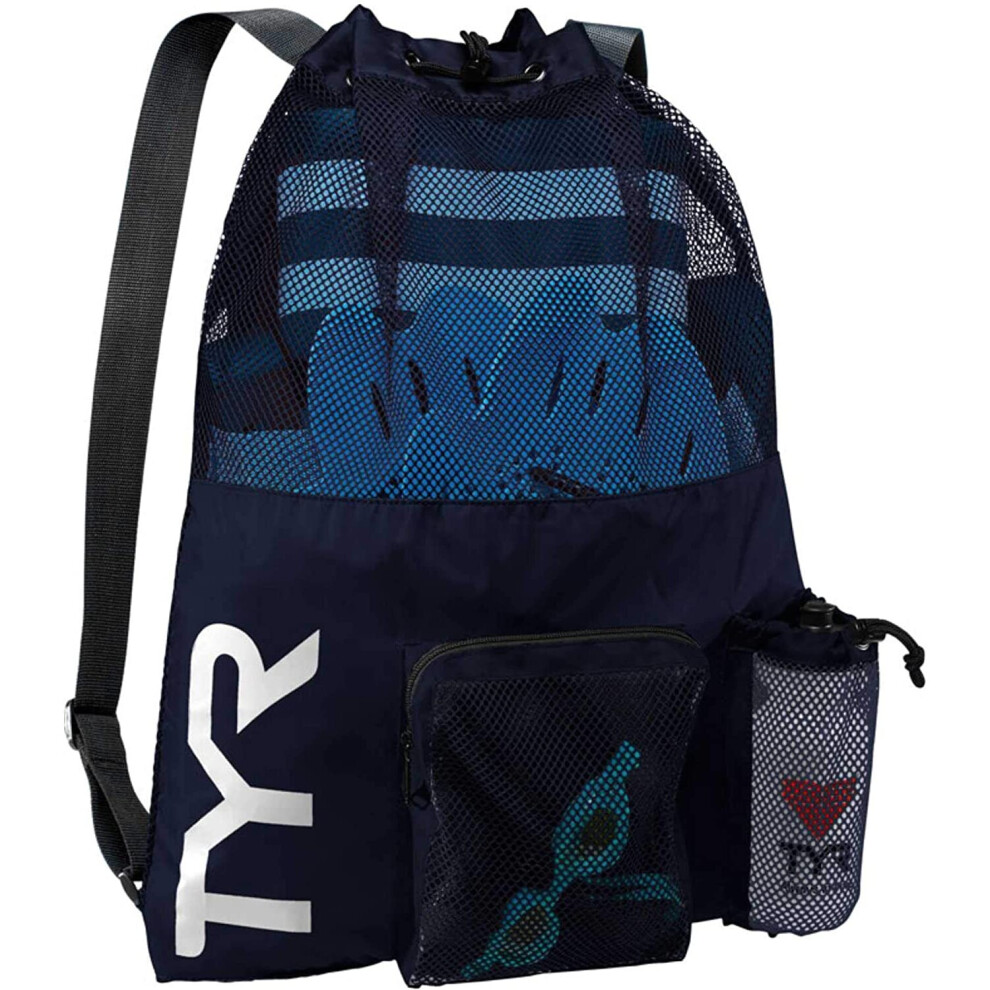 TYR Unisex's Big Mesh Mummy Backpack Bag, Navy, One Size