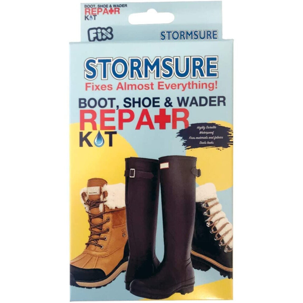 STORMSURE Boot Shoe Wader Wellington Trainer Repair Adhesive Glue Kit RKBOOT