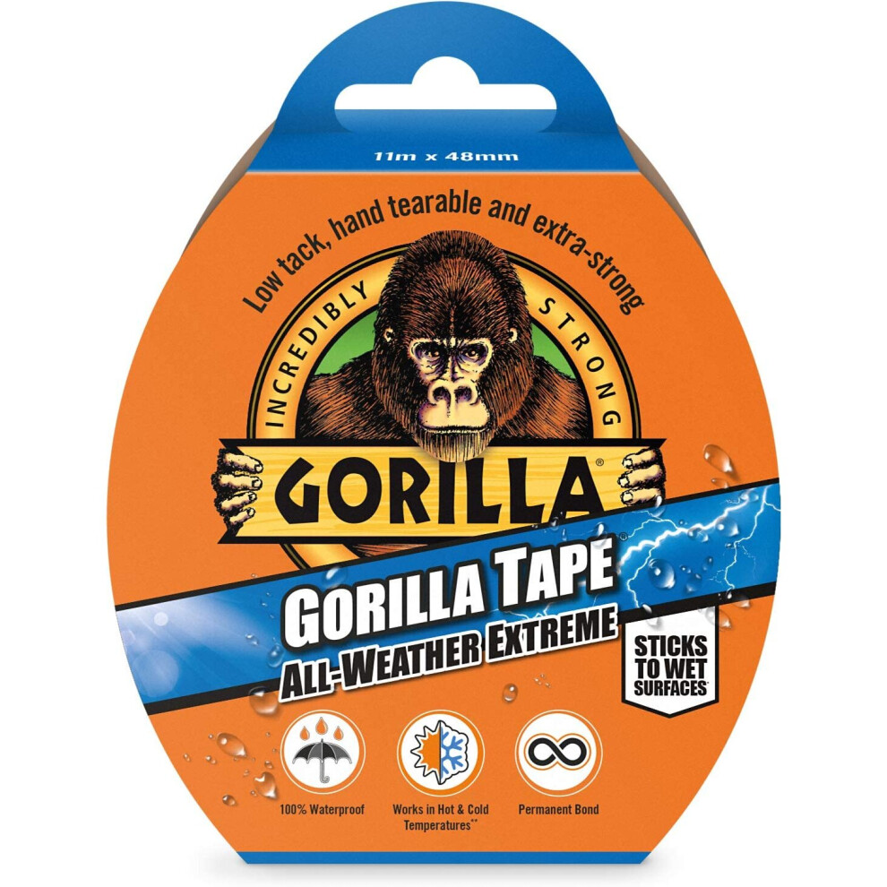 Gorilla Tape All Weather Extreme Black 48mm x 11m