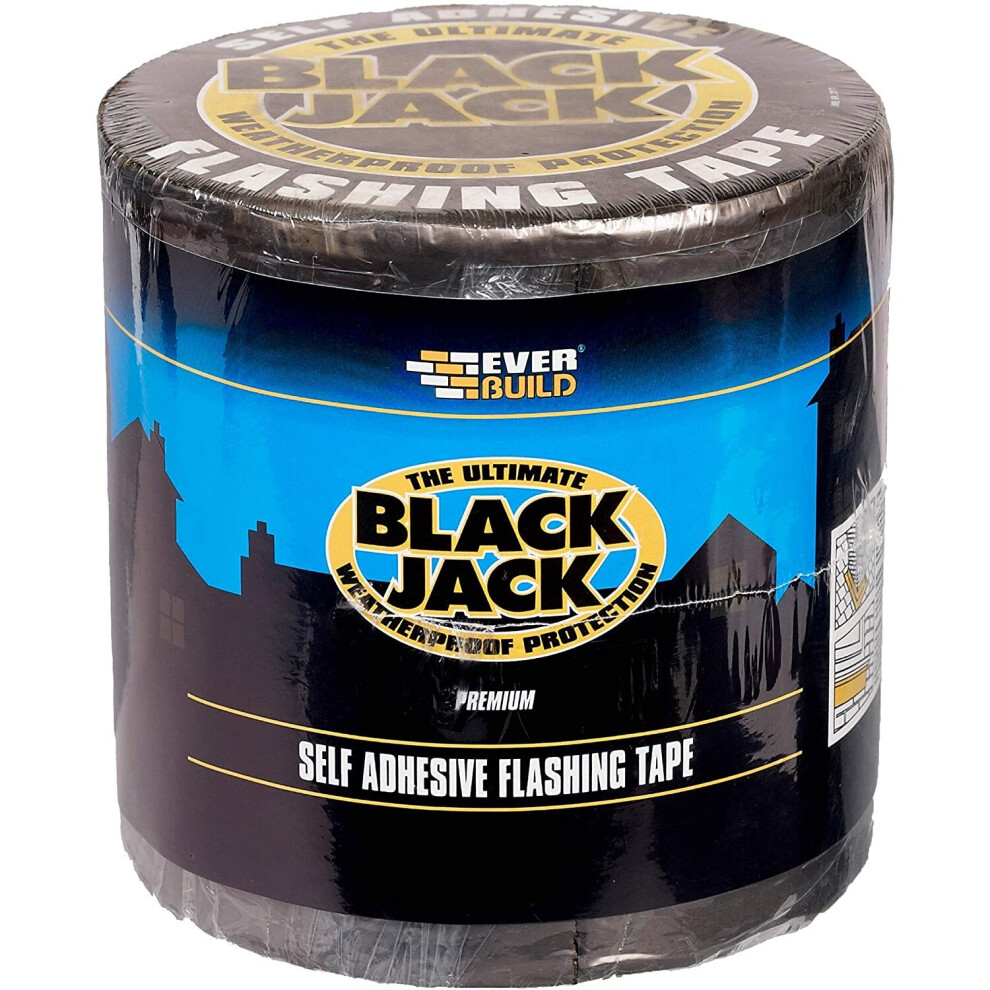 Everbuild Black Jack Flashing Trade Tape, Lead Look, 100 mm x 3 m