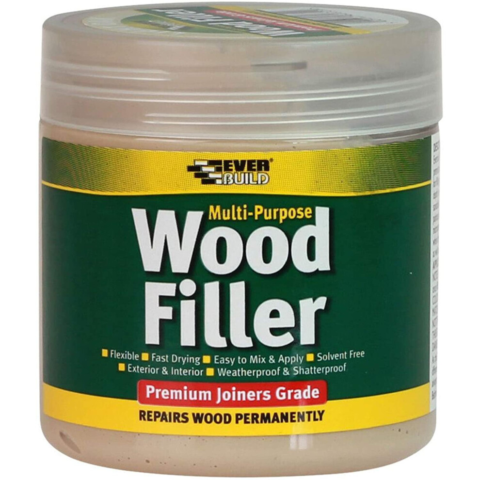 Everbuild Multi-Purpose Wood Filler, Mahogany, 250 ml