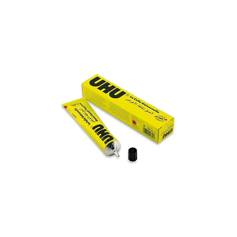UHU All Purpose Adhesive Glue 125ml Boxed [Pack of 2 Tubes]
