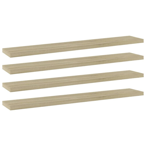 VidaXL vidaXL 4x Bookshelf Boards Sonoma Oak Engineered Wood Extra Replacement Panel