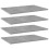 VidaXL vidaXL 4x Bookshelf Boards Concrete Grey Engineered Wood Replacement Panel 1