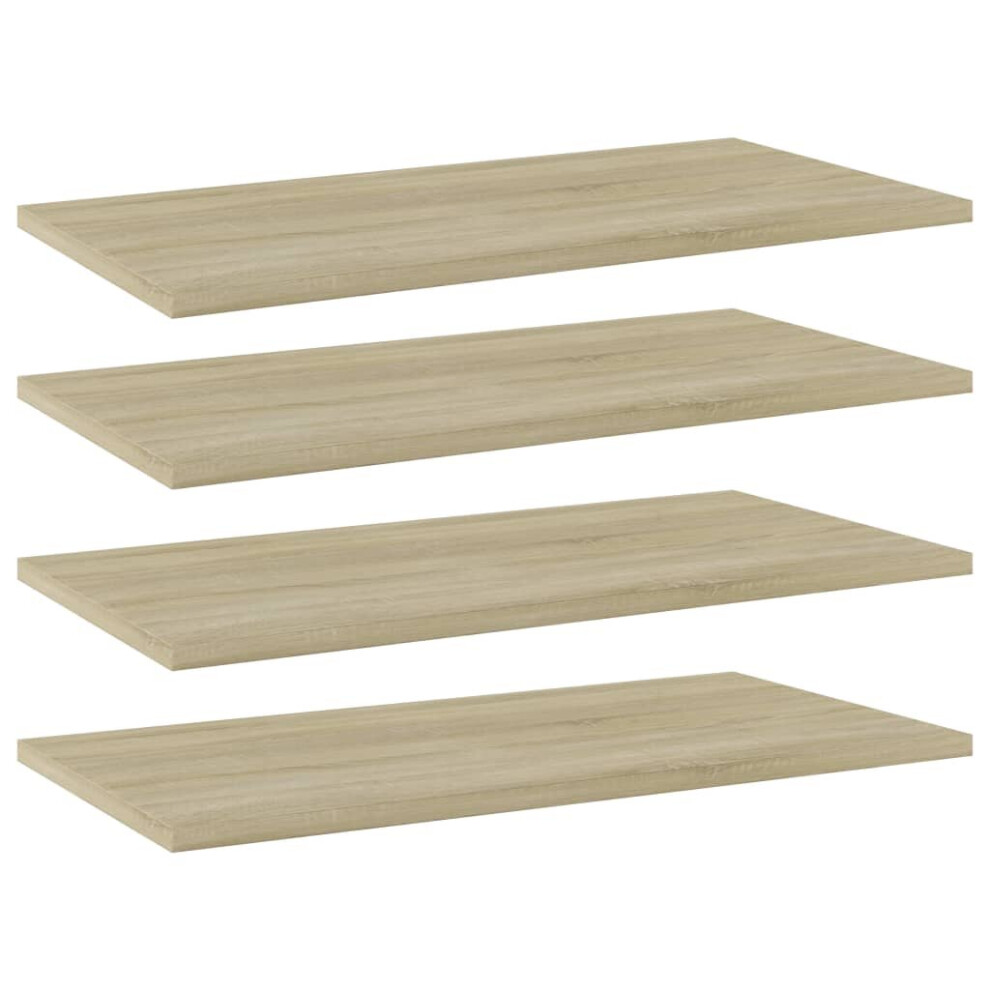 Vidaxl 4X Bookshelf Boards Sonoma Oak Engineered Wood Extra Replacement Panel