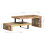 VidaXL vidaXL Coffee Table Set 2 Piece Solid Reclaimed Wood Wooden Accent Tea Table 8