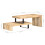 VidaXL vidaXL Solid Mango Wood Coffee Table Set 2 Piece Wooden Accent End Tea Table 8