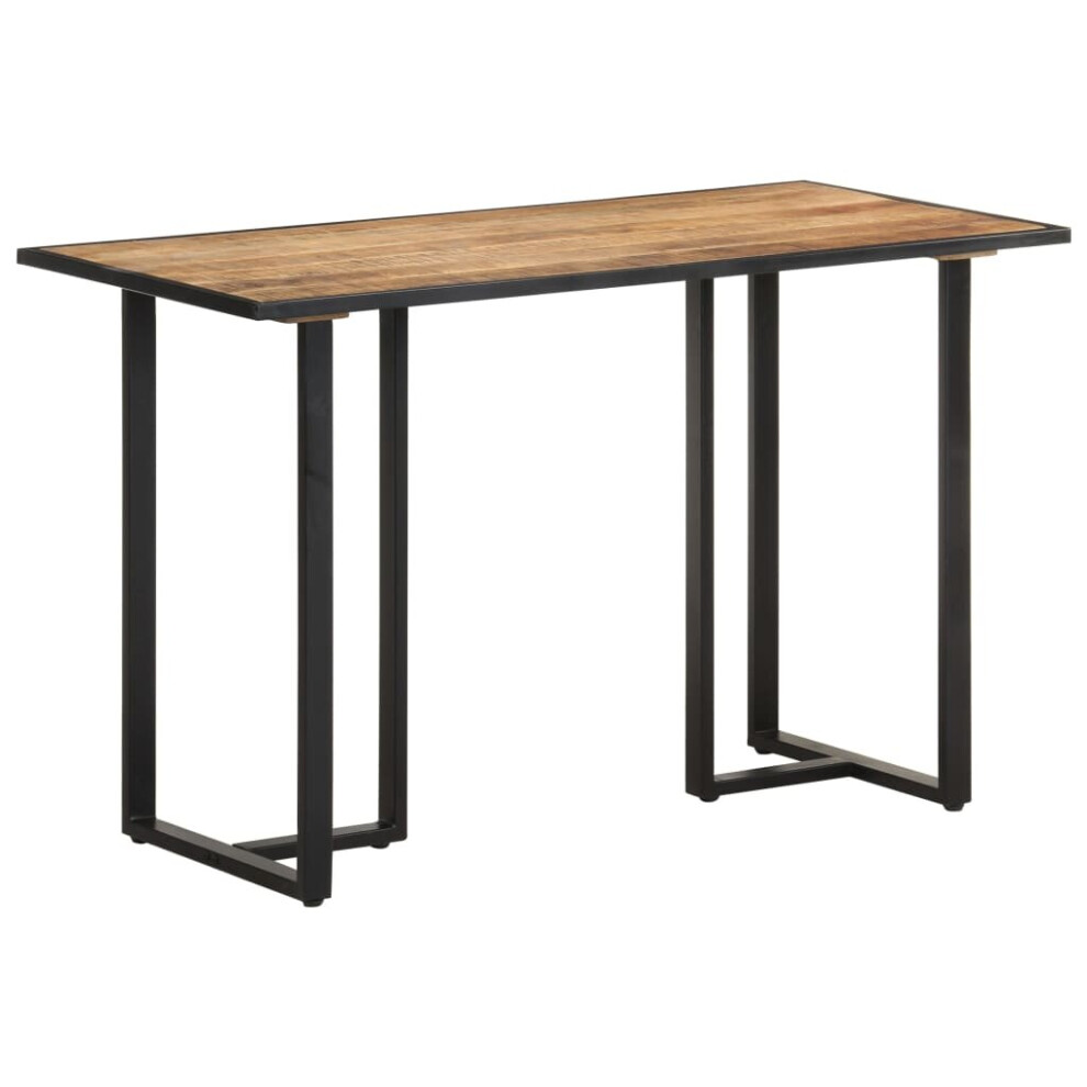 vidaXL Rough Mango Wood Dining Table 120 cm Kitchen Dining Room Dinner Desk