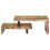 VidaXL vidaXL Coffee Table Set 2 Piece Solid Reclaimed Wood Wooden Accent Tea Table 4