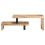 VidaXL vidaXL Solid Mango Wood Coffee Table Set 2 Piece Wooden Accent End Tea Table 4