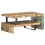 VidaXL vidaXL Coffee Table Set 2 Piece Solid Reclaimed Wood Wooden Accent Tea Table 3