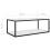 VidaXL vidaXL Tea Table White Tempered Glass Accent End Coffee Couch Sofa Side Table 5