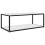 VidaXL vidaXL Tea Table White Tempered Glass Accent End Coffee Couch Sofa Side Table 1
