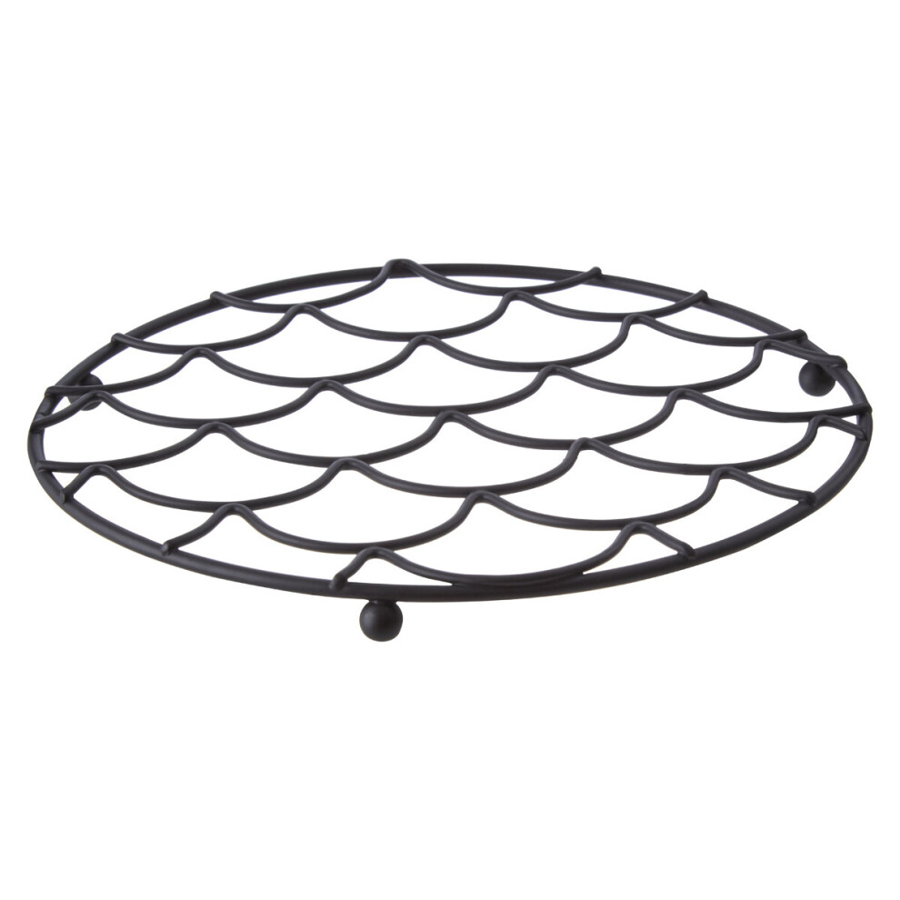 Premier Housewares Vertex Deco Trivet, Black