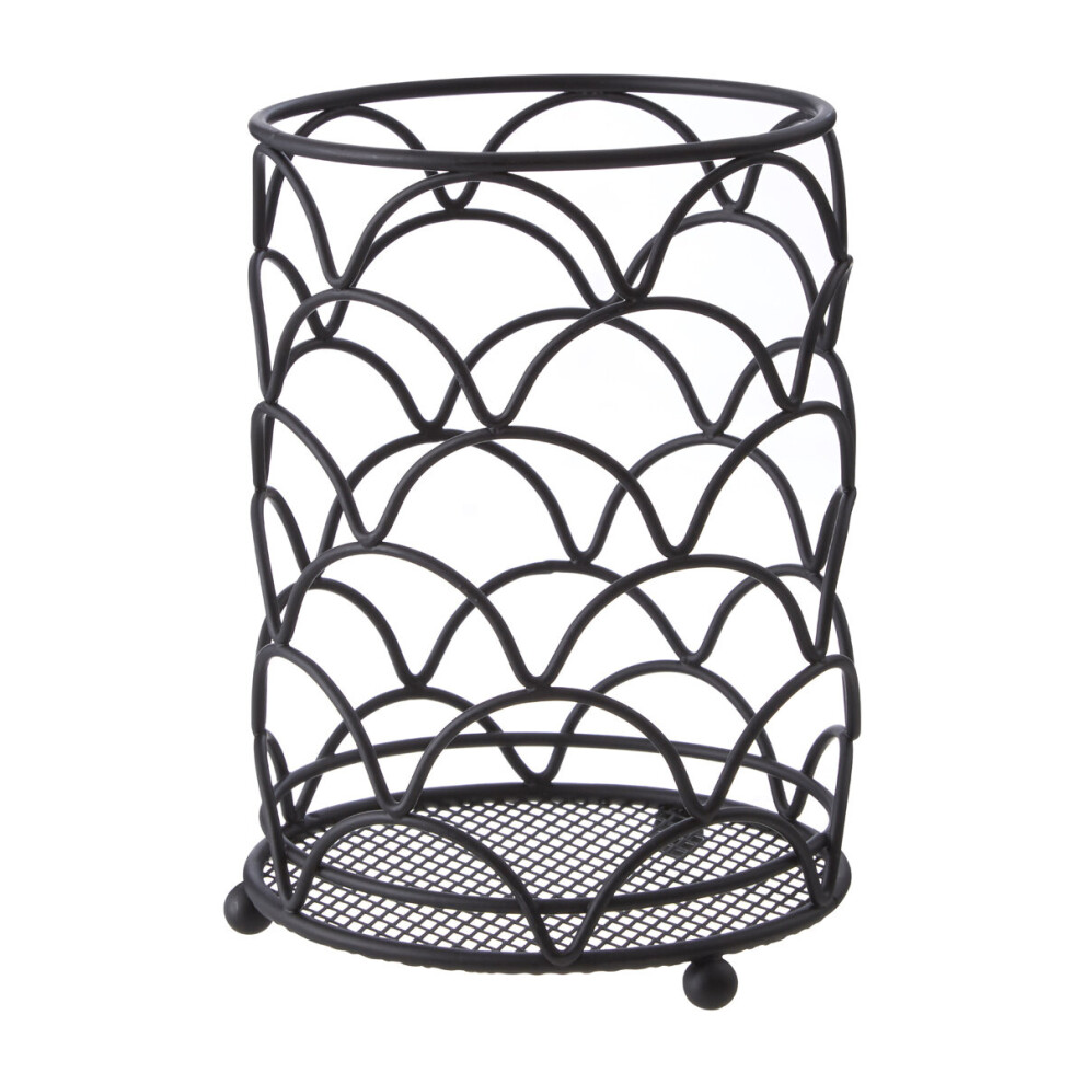 Premier Housewares Vertex Deco Utensil Holder, Black