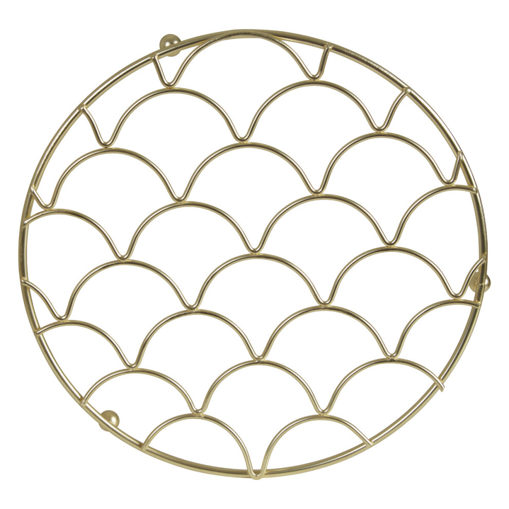 Premier Housewares Vertex Deco Trivet, Gold