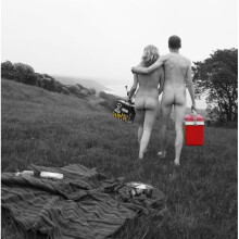 Camera Bag Picnic Greeting Card Blank Inside Holy Mackerel Greetings Cards