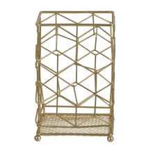 Elegant Matte Gold Utensil Holder, Functional Kitchen Utensil Holder, Secured Base Cooking Utensil Holder
