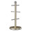 Premier Housewares Brushed Stainless Steel Mug Tree, Gold 1