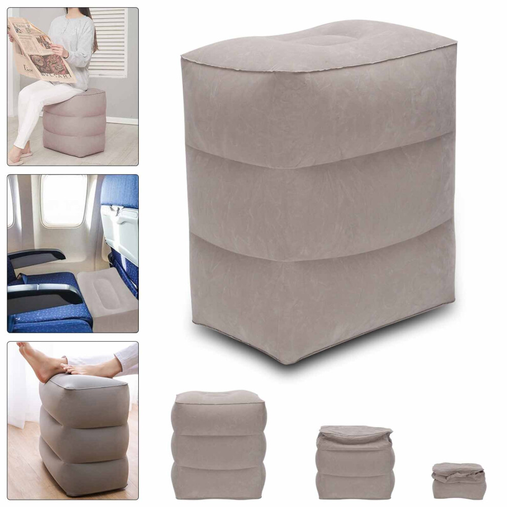 Travel Footrest Air Pillow Car Leg Relax Cushion Inflatable Foot Rest