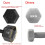 (5kg) 2pc Hexagonal Dumbbells Set 10