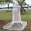 (White) Mosquito Net Lace Dome Bed Canopy Protect Net 1