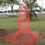(Red) Mosquito Net Lace Dome Bed Canopy Protect Net 1