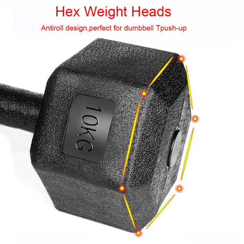 (5kg) 2pc Hexagonal Dumbbells Set 2
